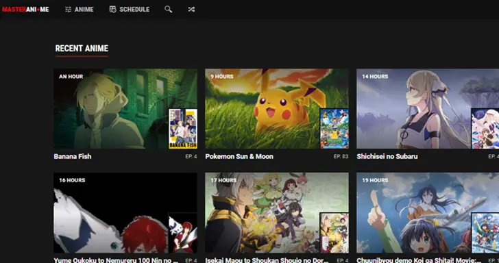 Contoh antarmuka situs streaming anime Antarmuka situs streaming anime