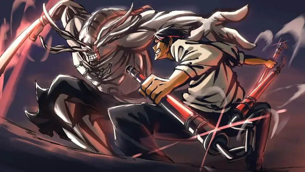 Aksi Pertarungan yang Menakjubkan Adegan pertarungan yang menegangkan dalam anime Berserk of Gluttony