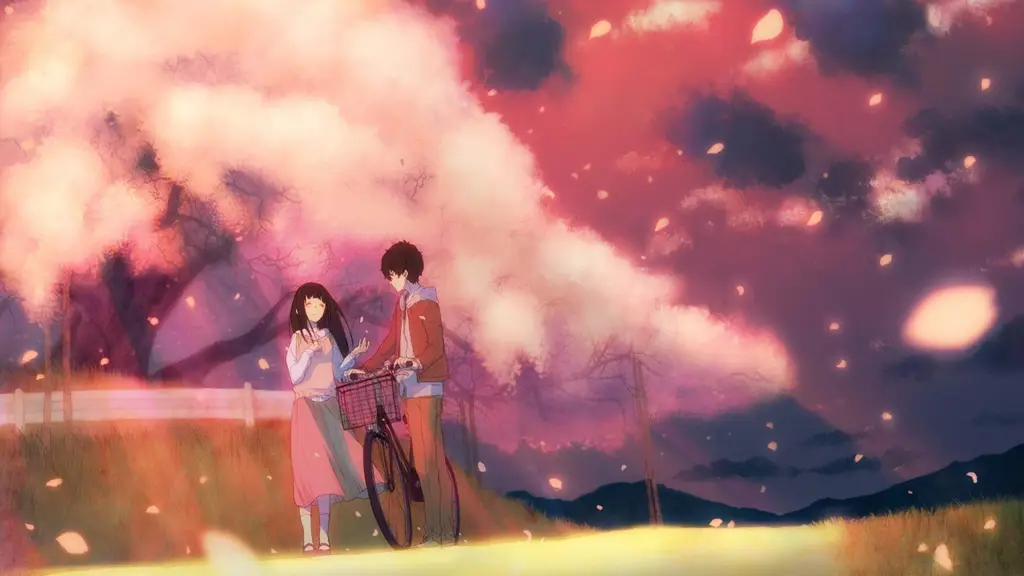 Pemandangan Romantis Gambar pemandangan anime romantis