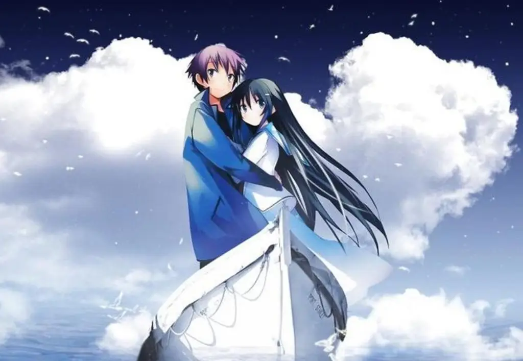 Adegan Romantis dan Dramatis School Days Gambar adegan drama romantis anime